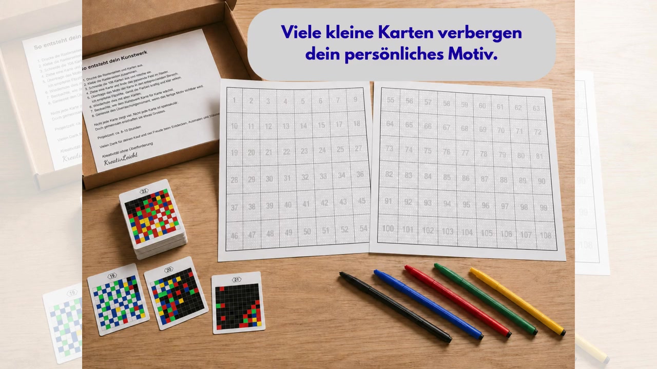 Vorschau des Erklärvideos zu Malen nach Karten
